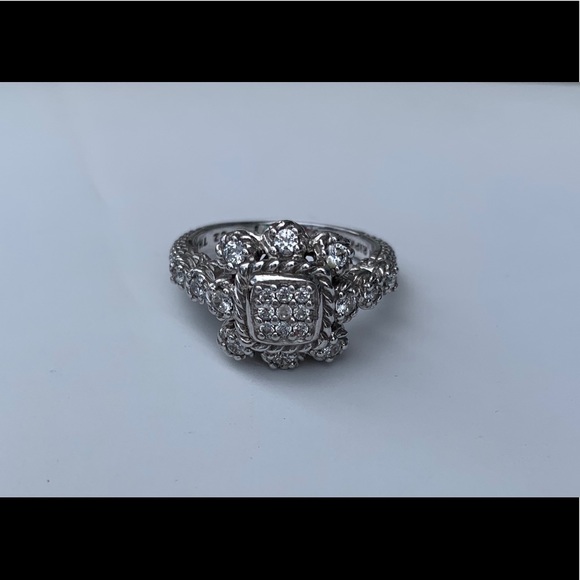 Judith Ripka Jewelry - Judith Ripka 925 Sterling Silver Diamonique Ring